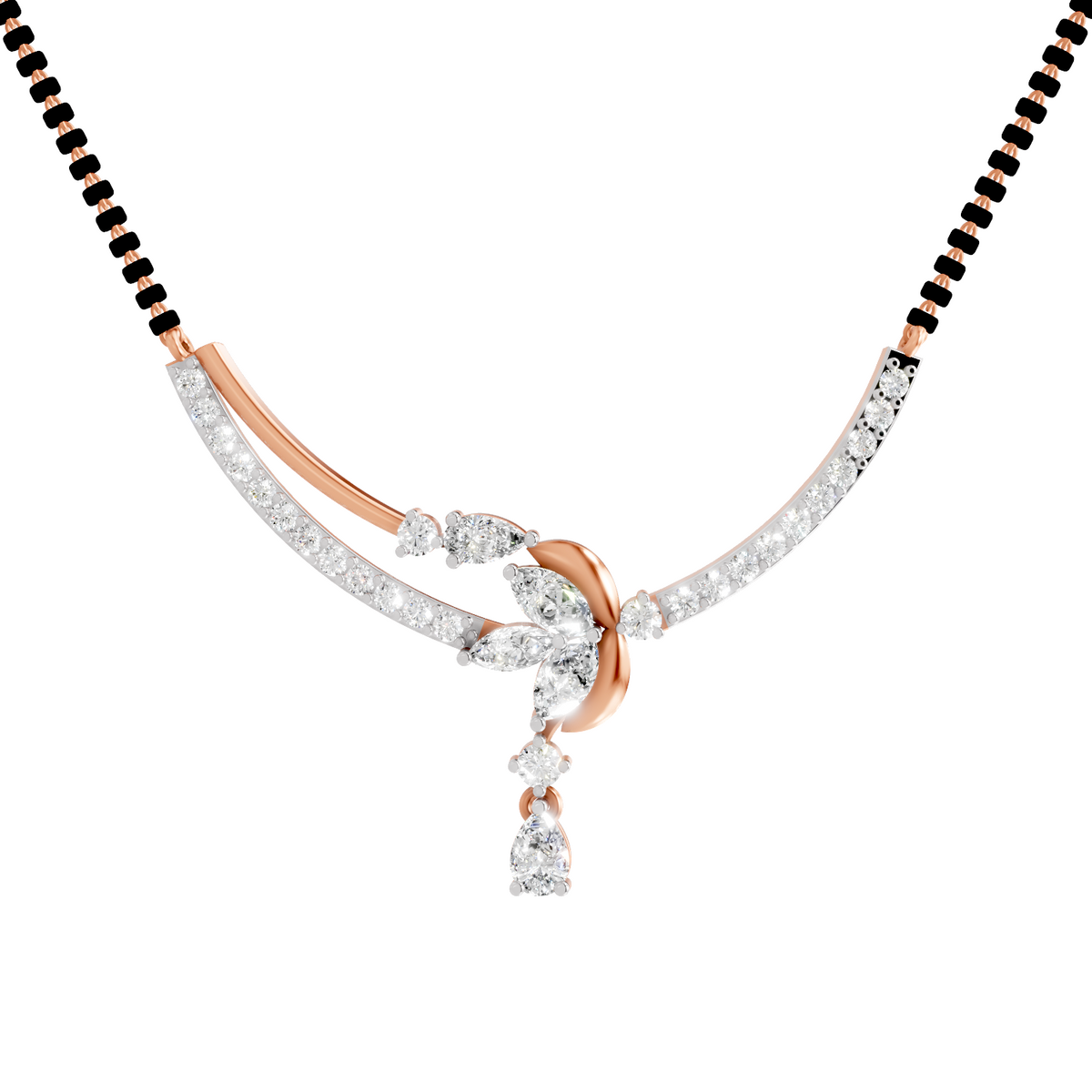 Brilliant Cluster Diamond Necklace