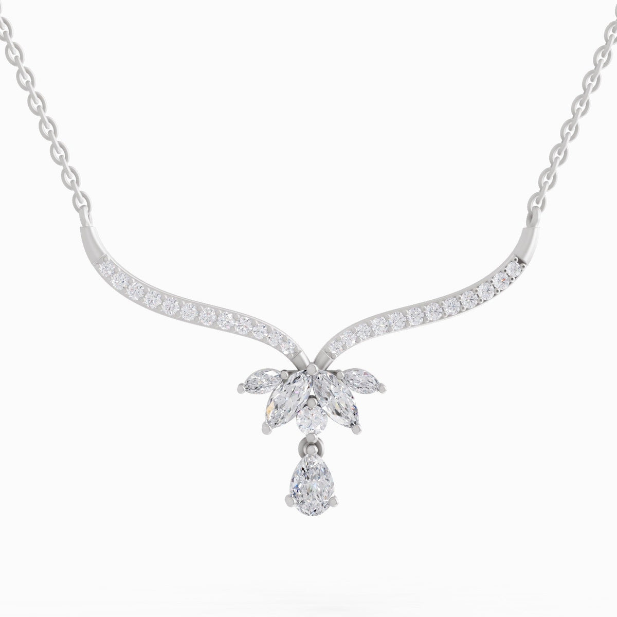 Dazzling Lotus Diamond Mangalsutra