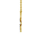1.18 Carat Marquise Flower Cluster Pendant Necklace 14K