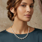 19.24 Carat 14K Gold Harmony Elegant Choker Necklace