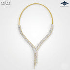Arias by Lara Dutta Iconic Baguette Diamond Necklace