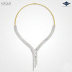 Arias by Lara Dutta Iconic Baguette Diamond Necklace