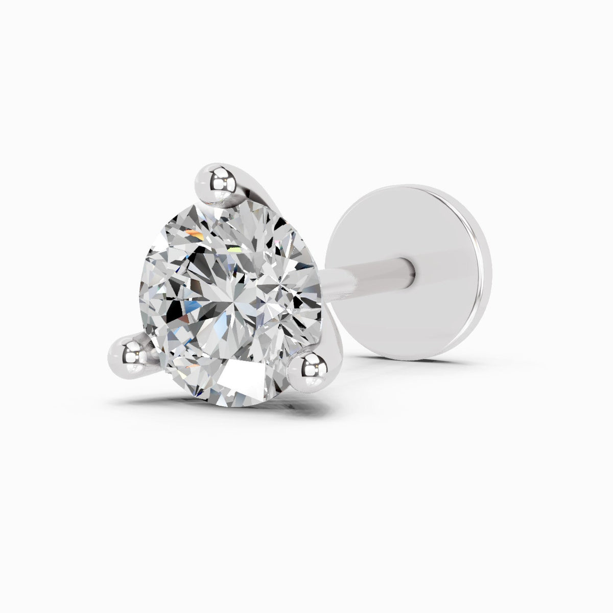 Dazzling Solitaire Diamond Nose Pin