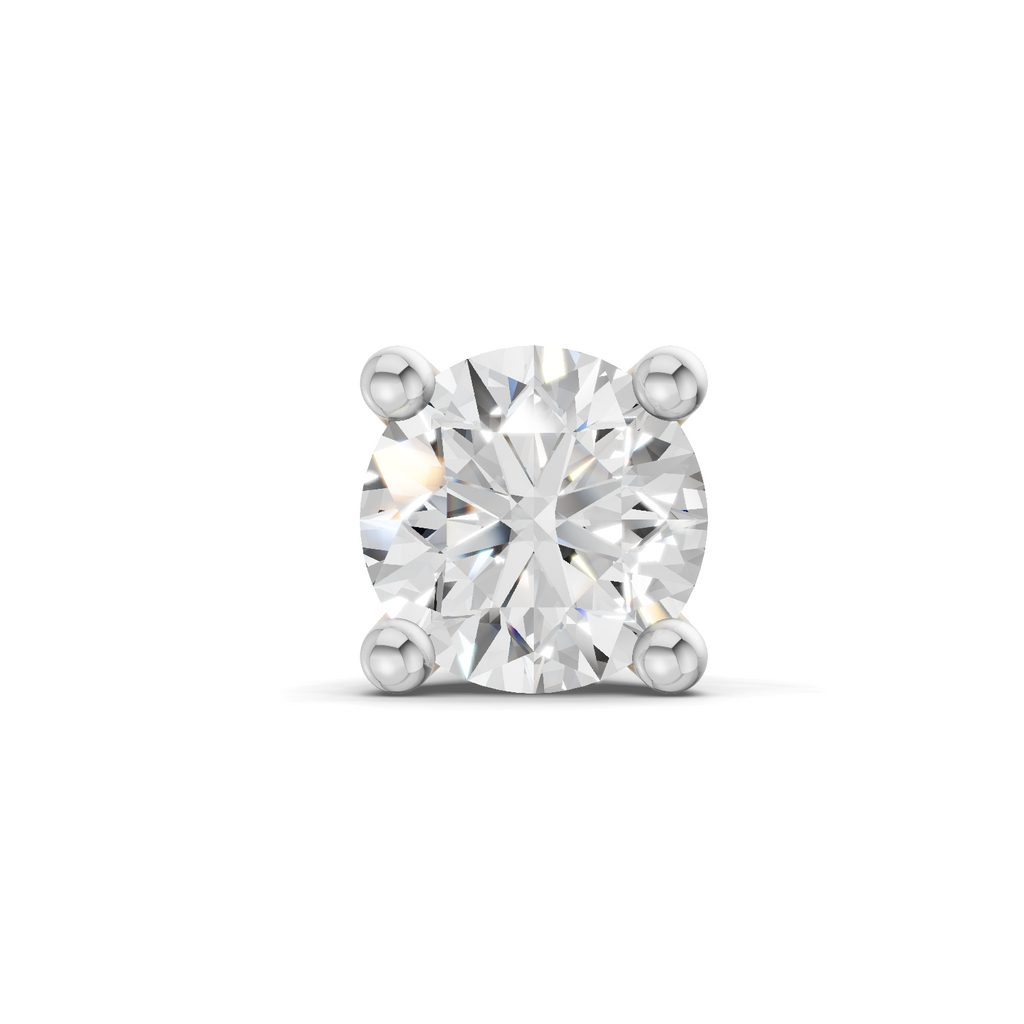 0.07 Carat Solitaire Diamond Nose Pin 14K