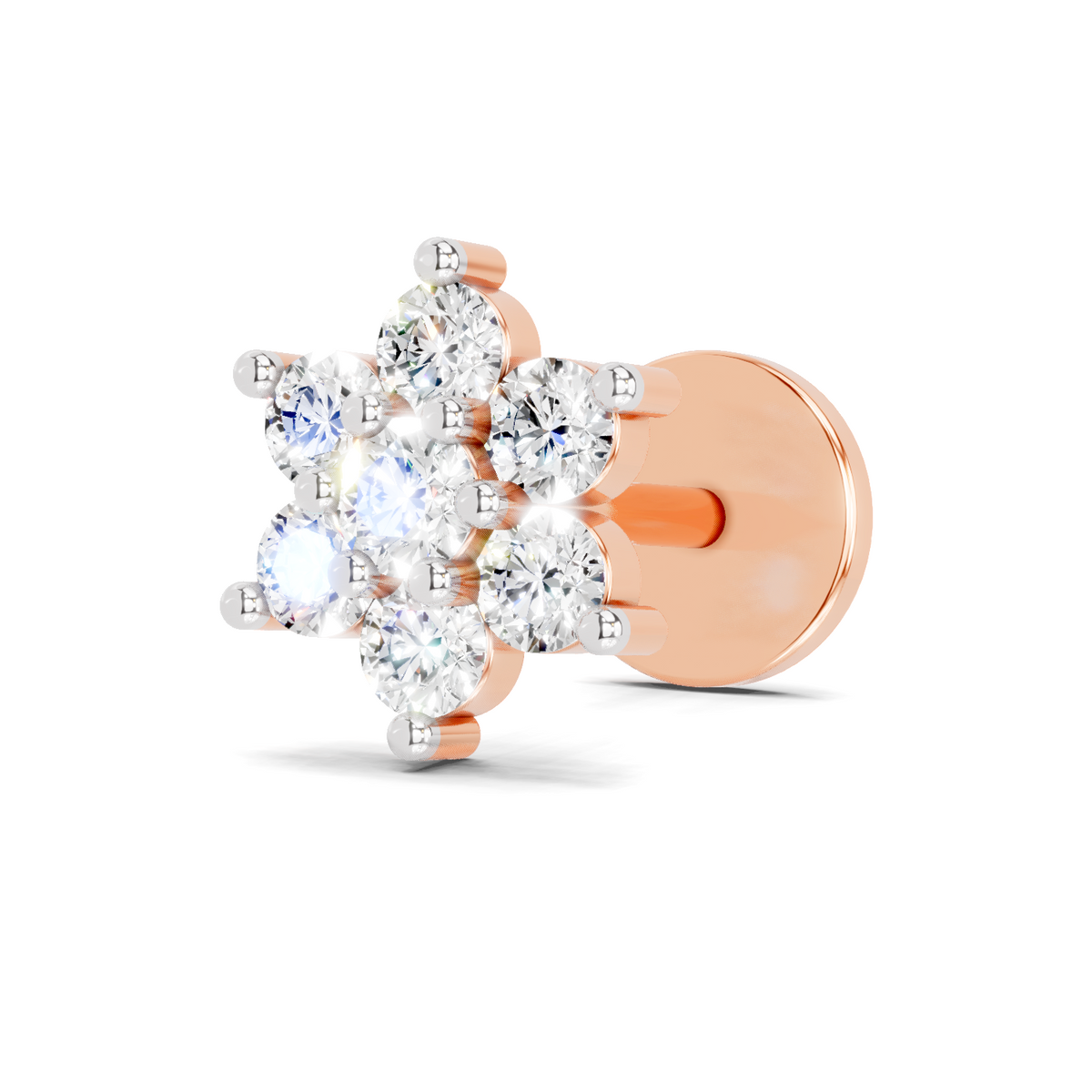Graceful Diamond Nose Pin