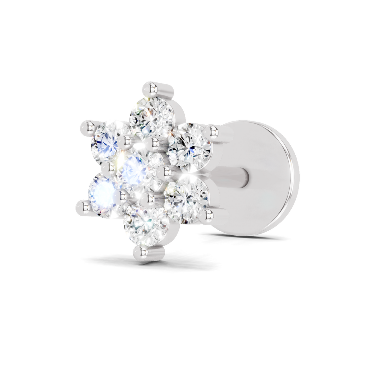 Graceful Diamond Nose Pin