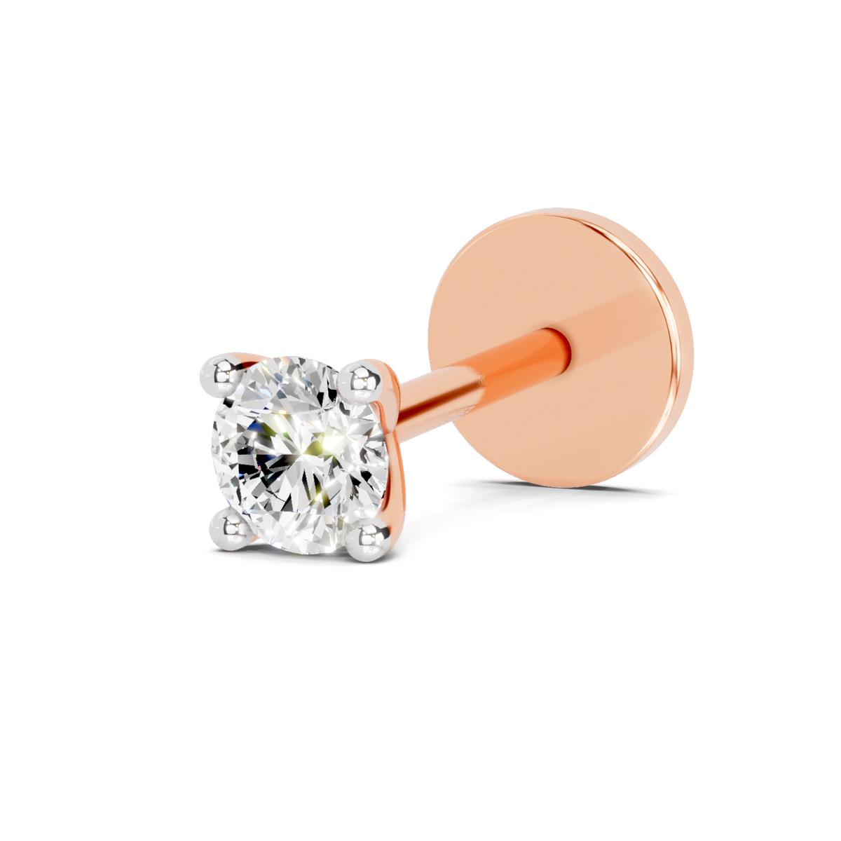 Stunning Solitaire Diamond Nose Pin