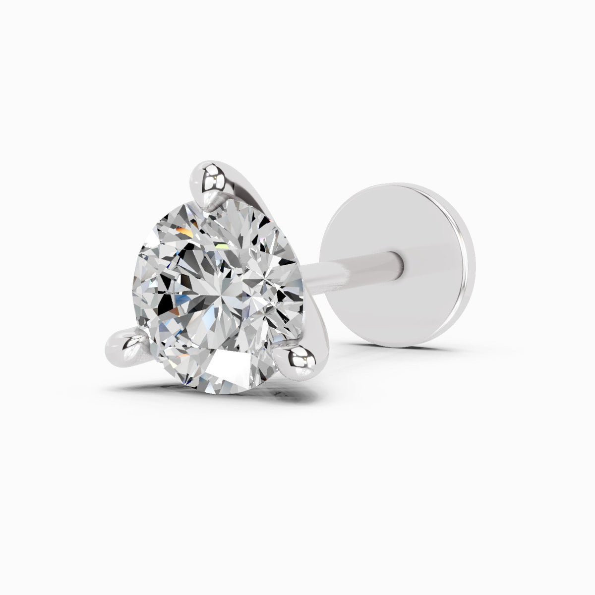 Captivating Solitaire Diamond Nose Pin