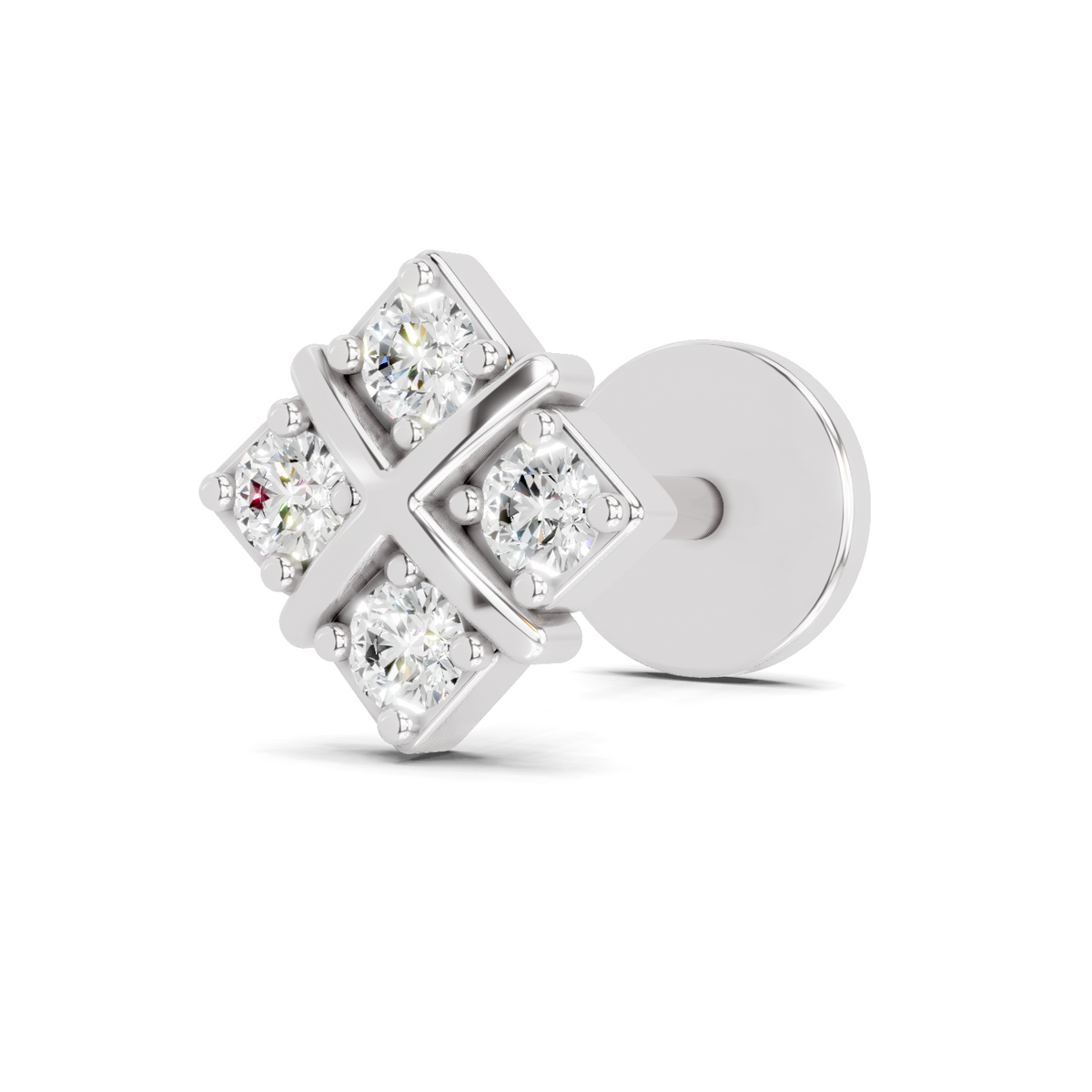 Majestic Solitaire Diamond Nose Pin