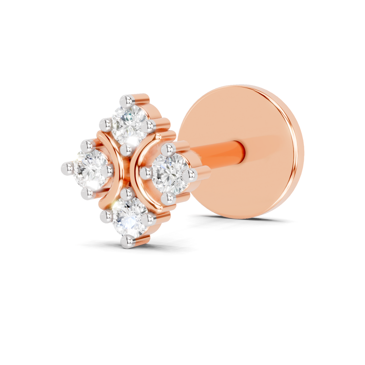 Ethereal Solitaire Diamond Nose Pin