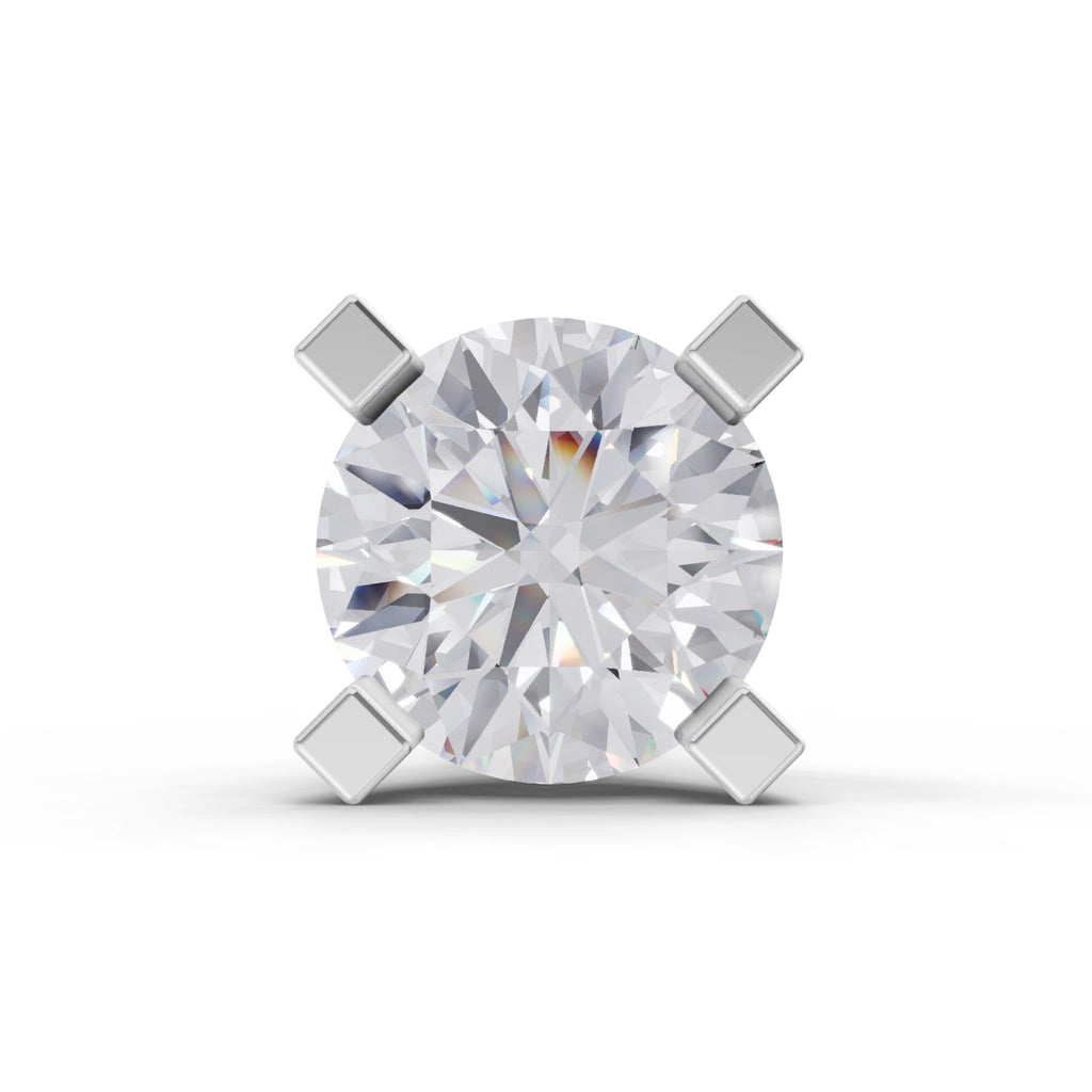 0.35 Carat 4 Prong Solitaire Diamond Nose Pin 14K