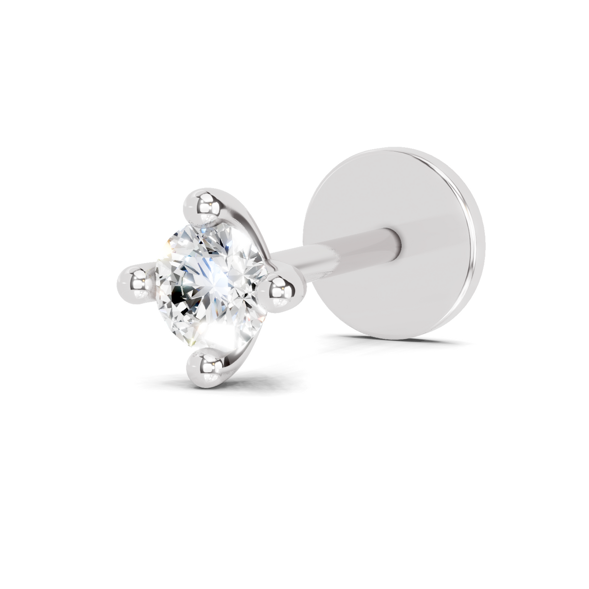 Stunning Eterna Solitaire Diamond Nose Pin
