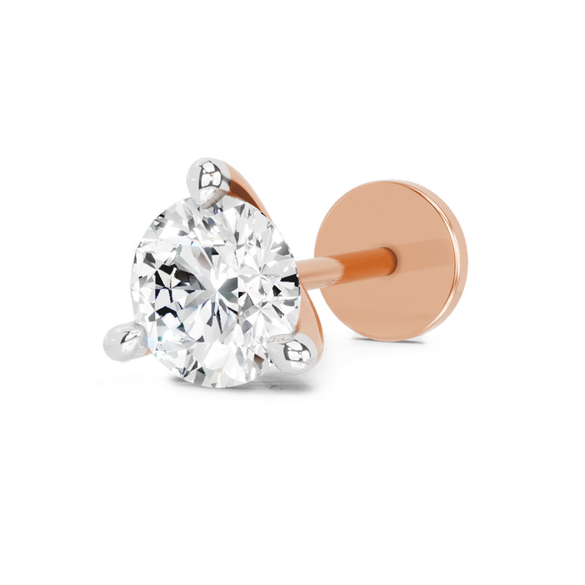 Classic Solitaire Diamond Nose Pin