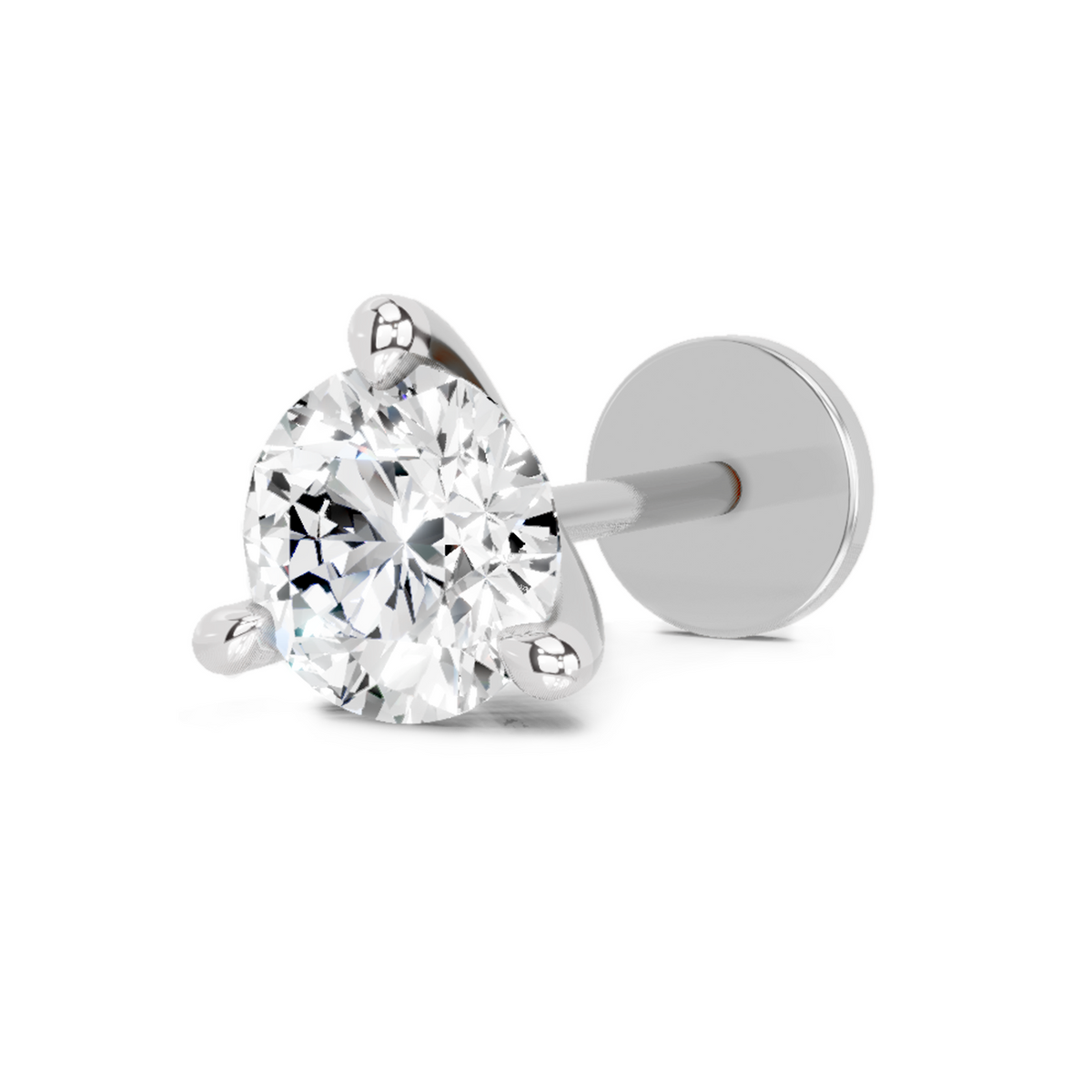 Classic Solitaire Diamond Nose Pin