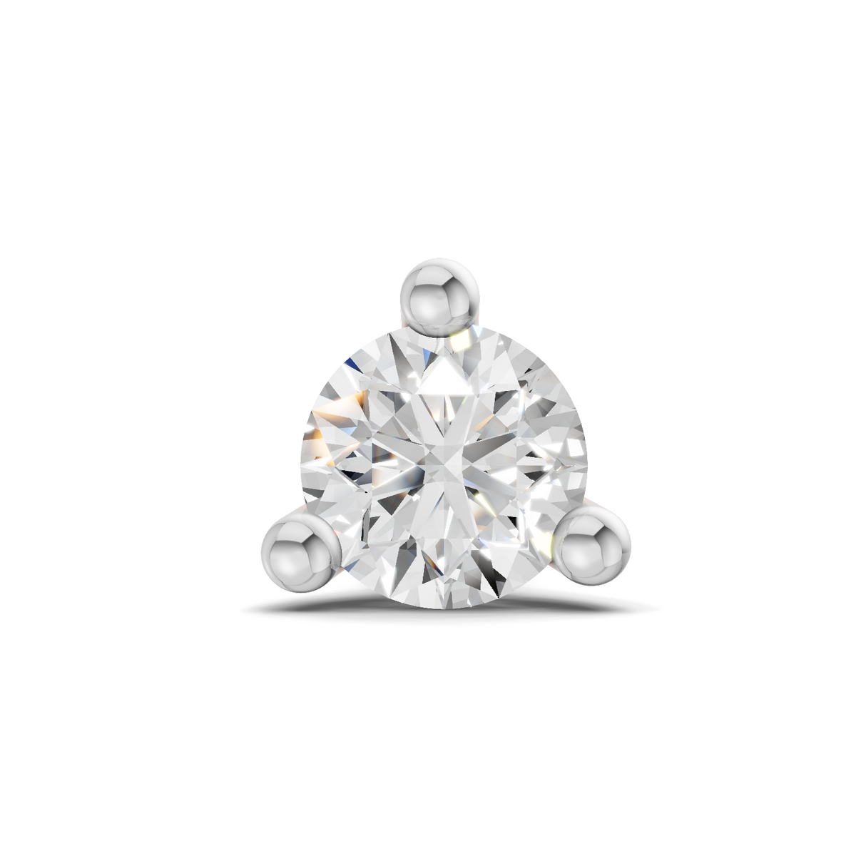 0.15 Carat Celeste Stud Diamond Nose Pin 14K Screw