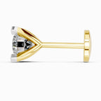 0.10 Carat Solitaire Diamond Nose Pin 14K