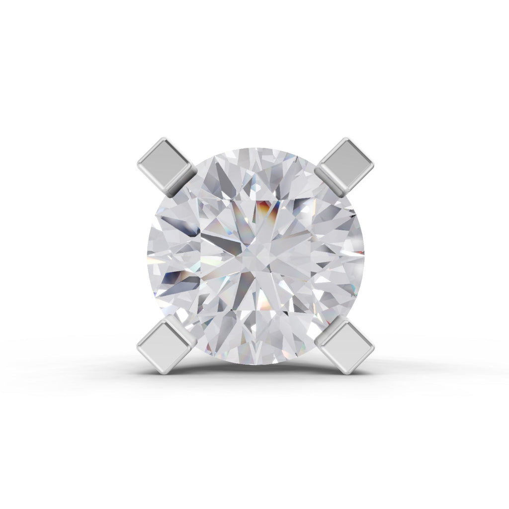 0.21 Carat 4 Prong Solitaire Diamond Nose Pin 14K
