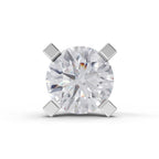0.21 Carat 4 Prong Solitaire Diamond Nose Pin 14K