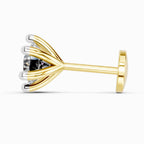 0.10 Carat 6 Prong Solitaire Diamond Nose Pin 14K