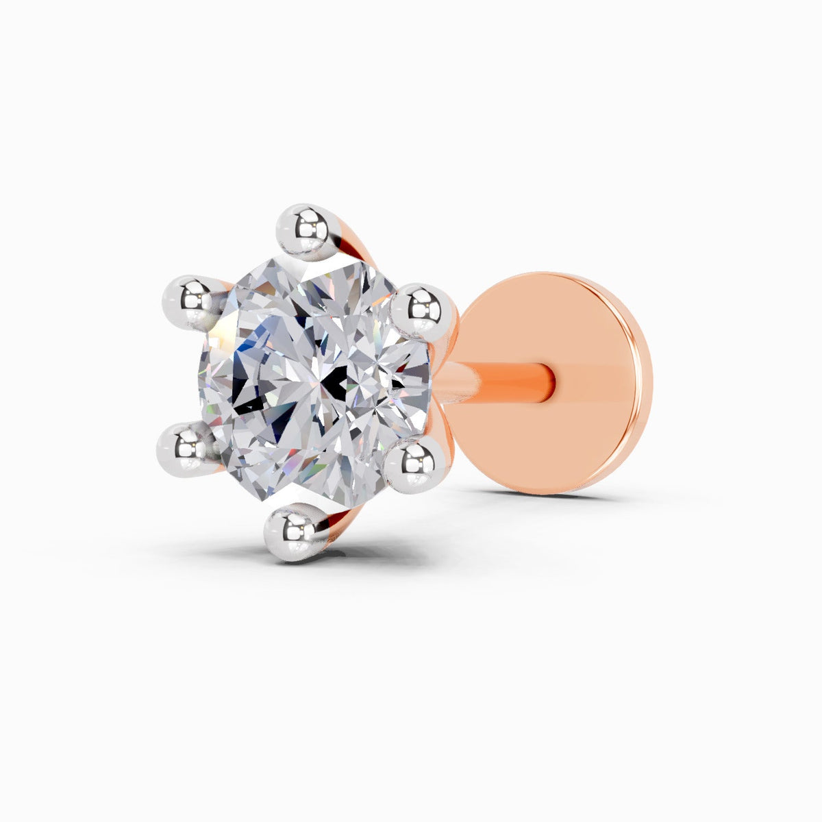 Celestial Solitaire Diamond Nose Pin