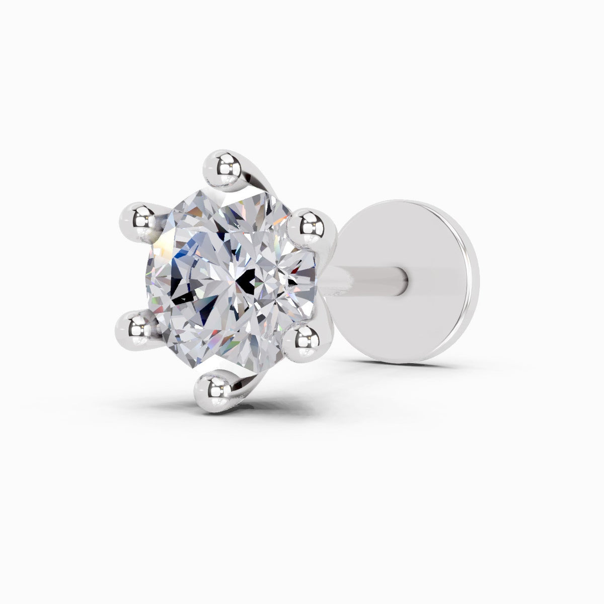 Celestial Solitaire Diamond Nose Pin