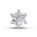 0.15 Carat Solitaire Diamond Nose Pin 14K