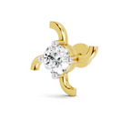 0.5 Carat Diamond Nose Pin 14K Screw