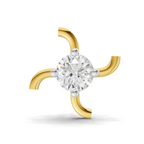 0.5 Carat Diamond Nose Pin 14K Screw