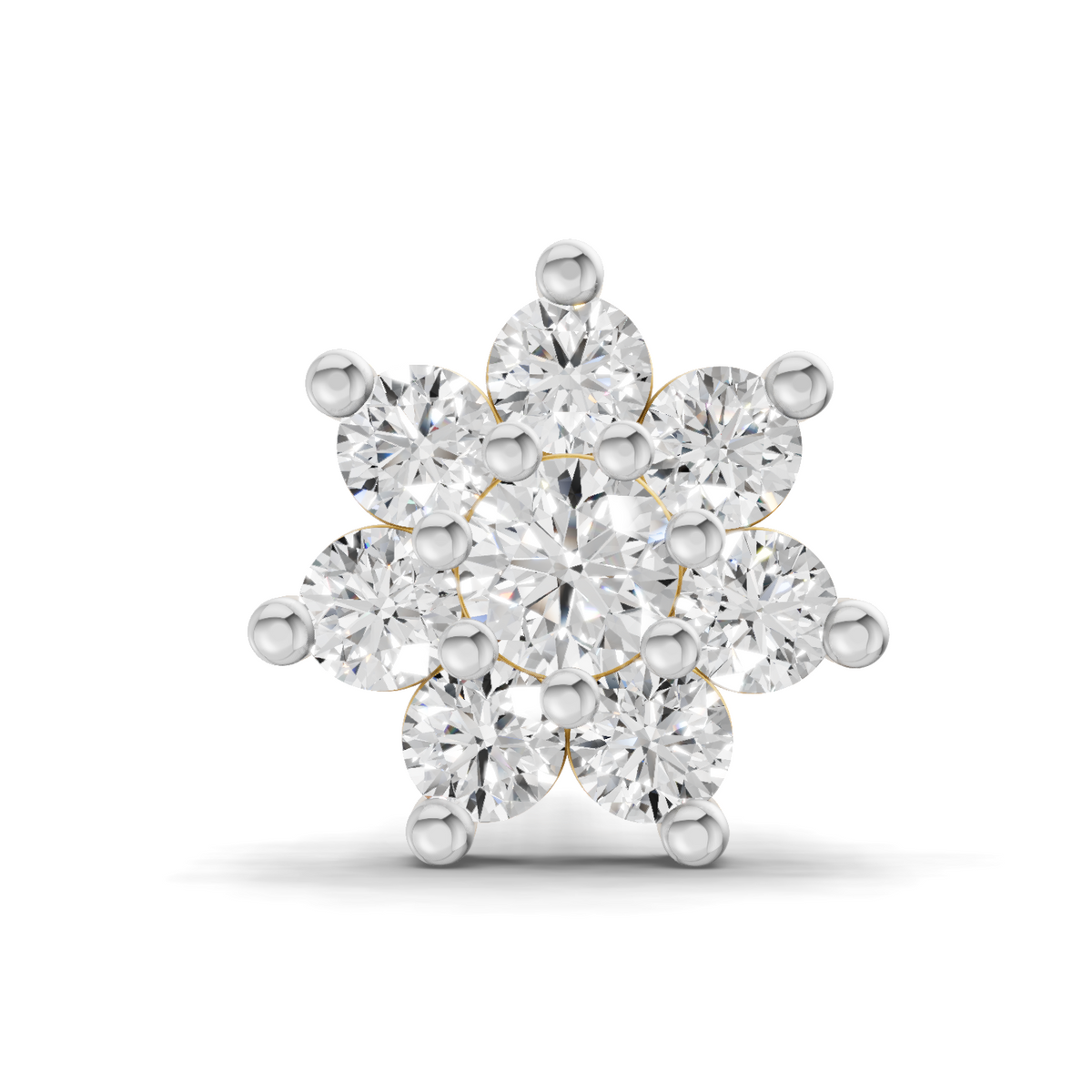 0.16 Carat Celestial Diamond Nose Pin 14K Screw