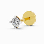 0.05 Carat Solitaire Diamond Nose Pin 14K