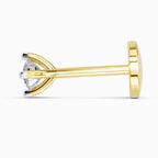 0.05 Carat Solitaire Diamond Nose Pin 14K