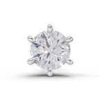 0.15 Carat 6 Prong Solitaire Diamond Nose Pin 14K