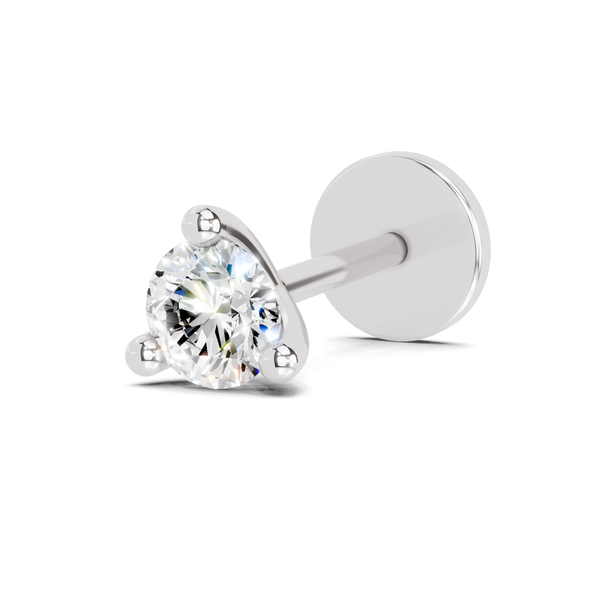 Enchanting Solitaire Diamond Nose Pin
