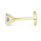 0.1 Carat Lumi Solitaire Diamond Nose Pin 14K