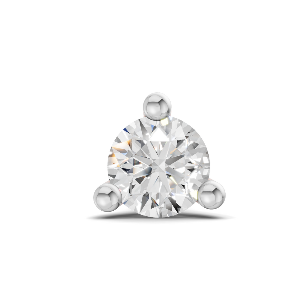 0.1 Carat Lumi Solitaire Diamond Nose Pin 14K