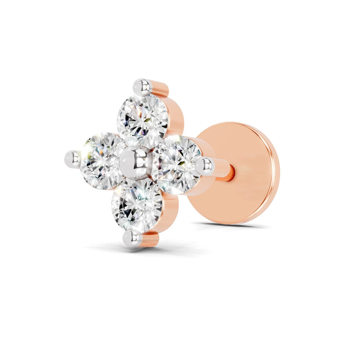 Classic Cluster Diamond Nose Pin