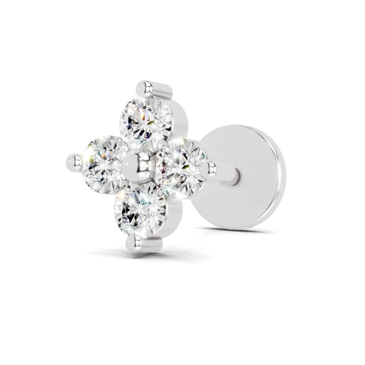 Classic Cluster Diamond Nose Pin