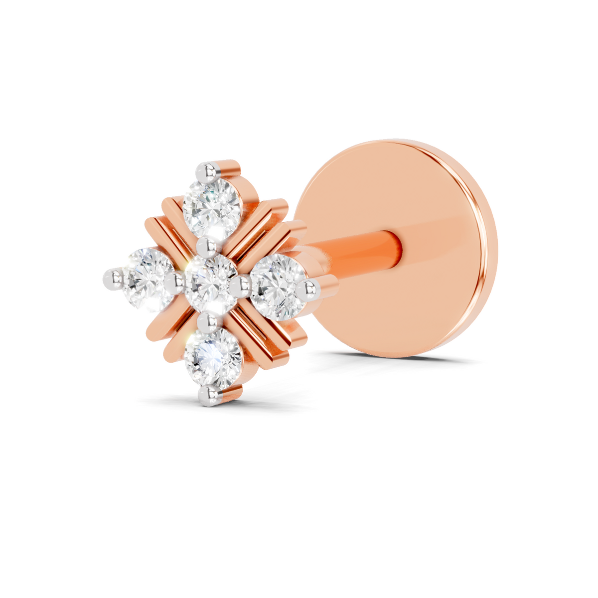 Majestic Diamond Nose Pin
