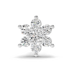 0.16 Carat Snowflake Nosepin 14K