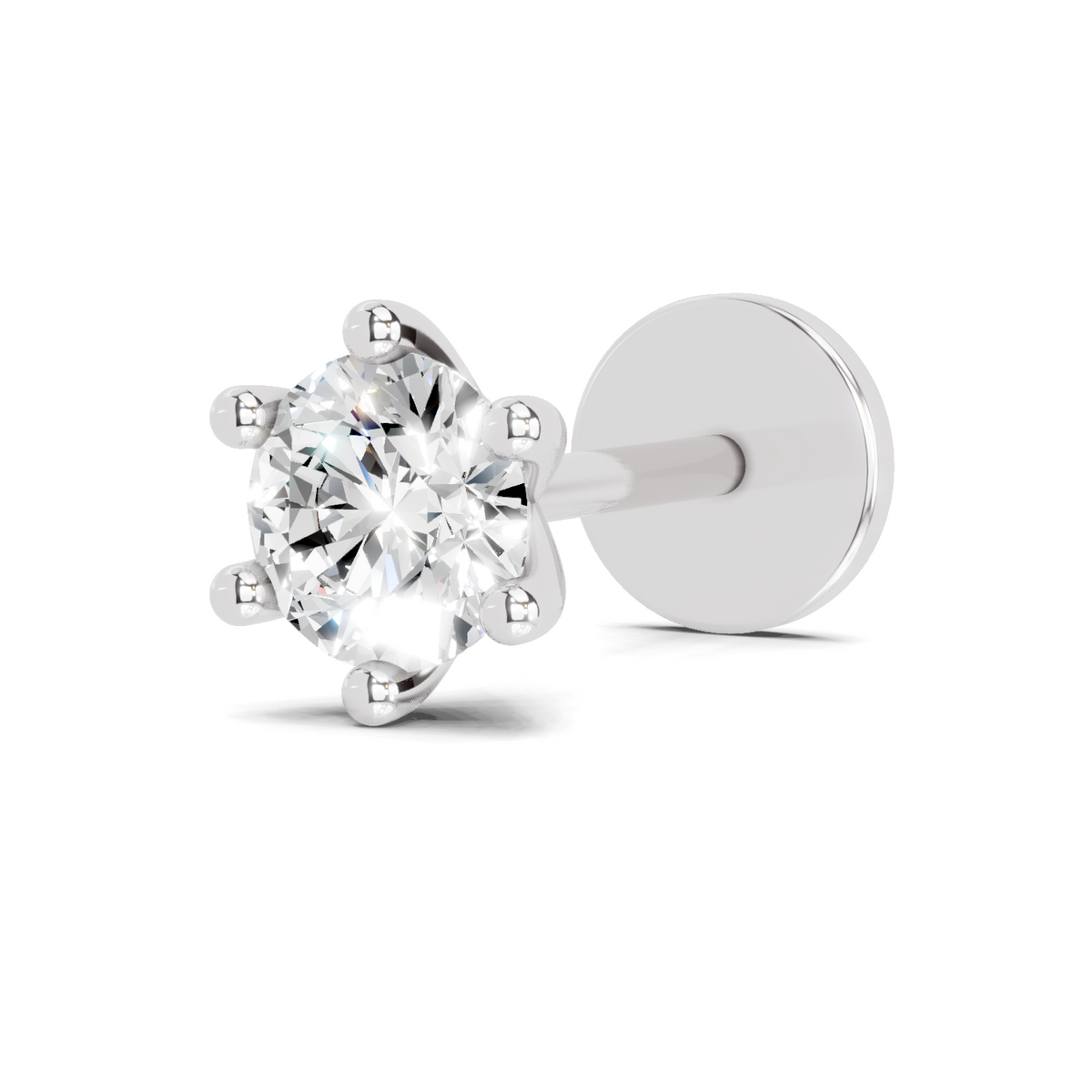 Timeless Solitaire Signature Diamond Nose Pin