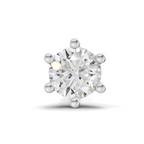 0.25 Carat Six Prong Solitaire Diamond Nose Pin 14K