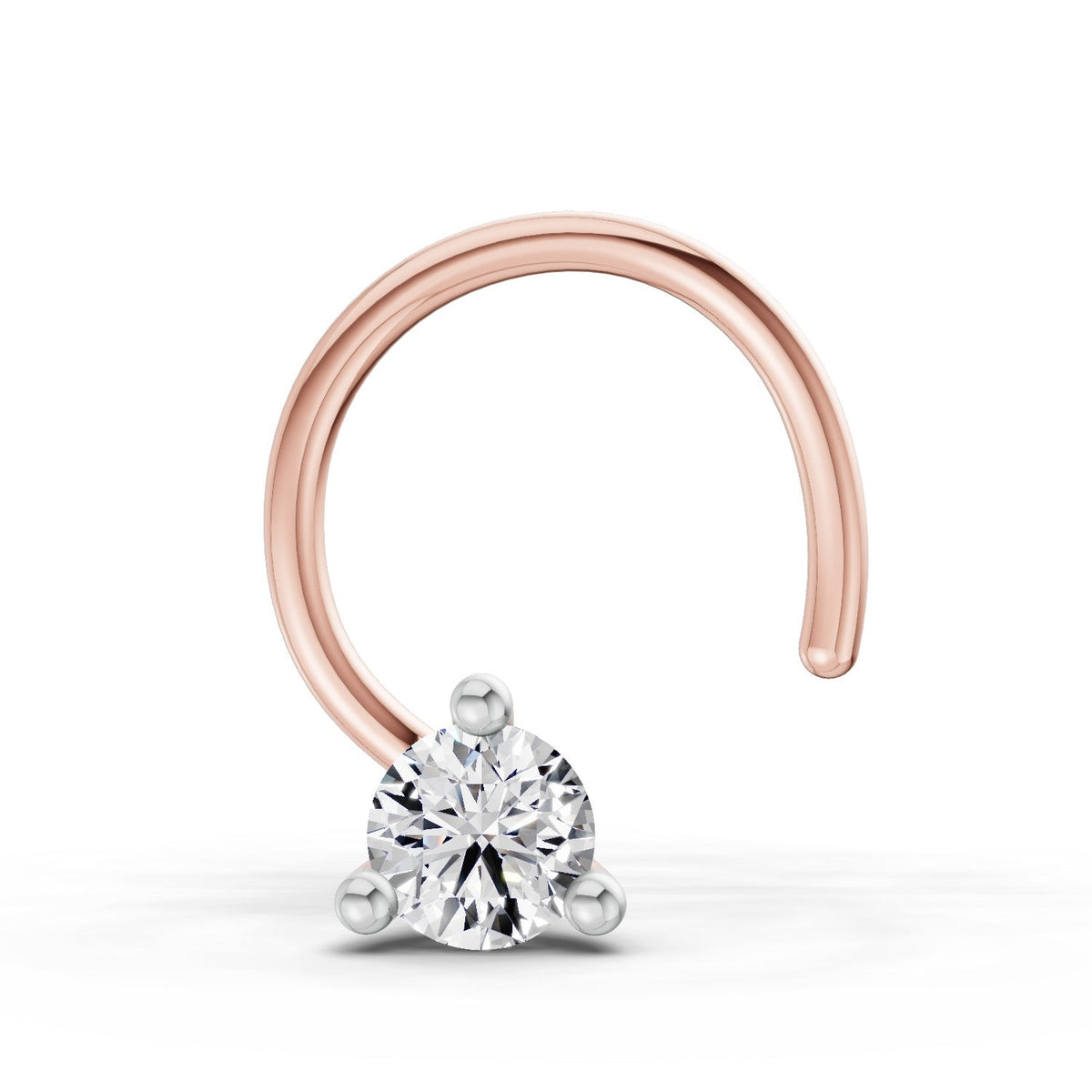 Iconic Solitaire Couture Diamond Nose Pin