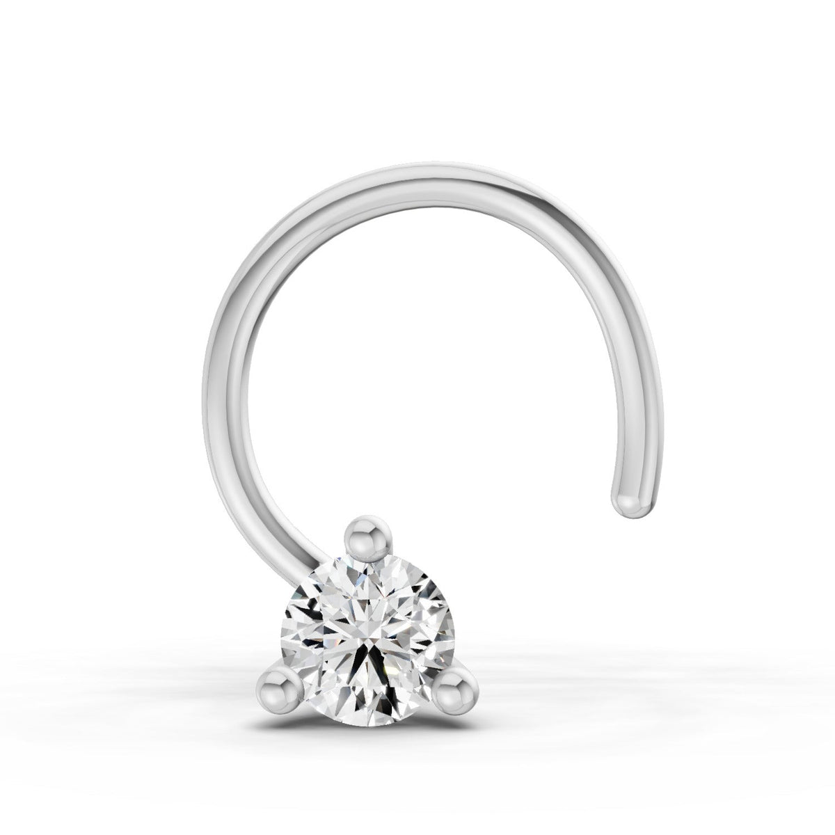Iconic Solitaire Couture Diamond Nose Pin