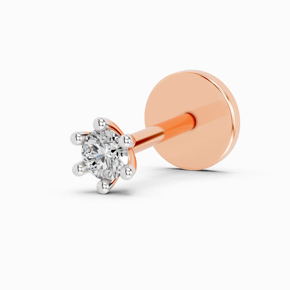 Delicate Solitaire Muse Diamond Nose Pin