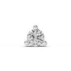 0.03 Carat Solitaire Diamond Nose Pin 14K
