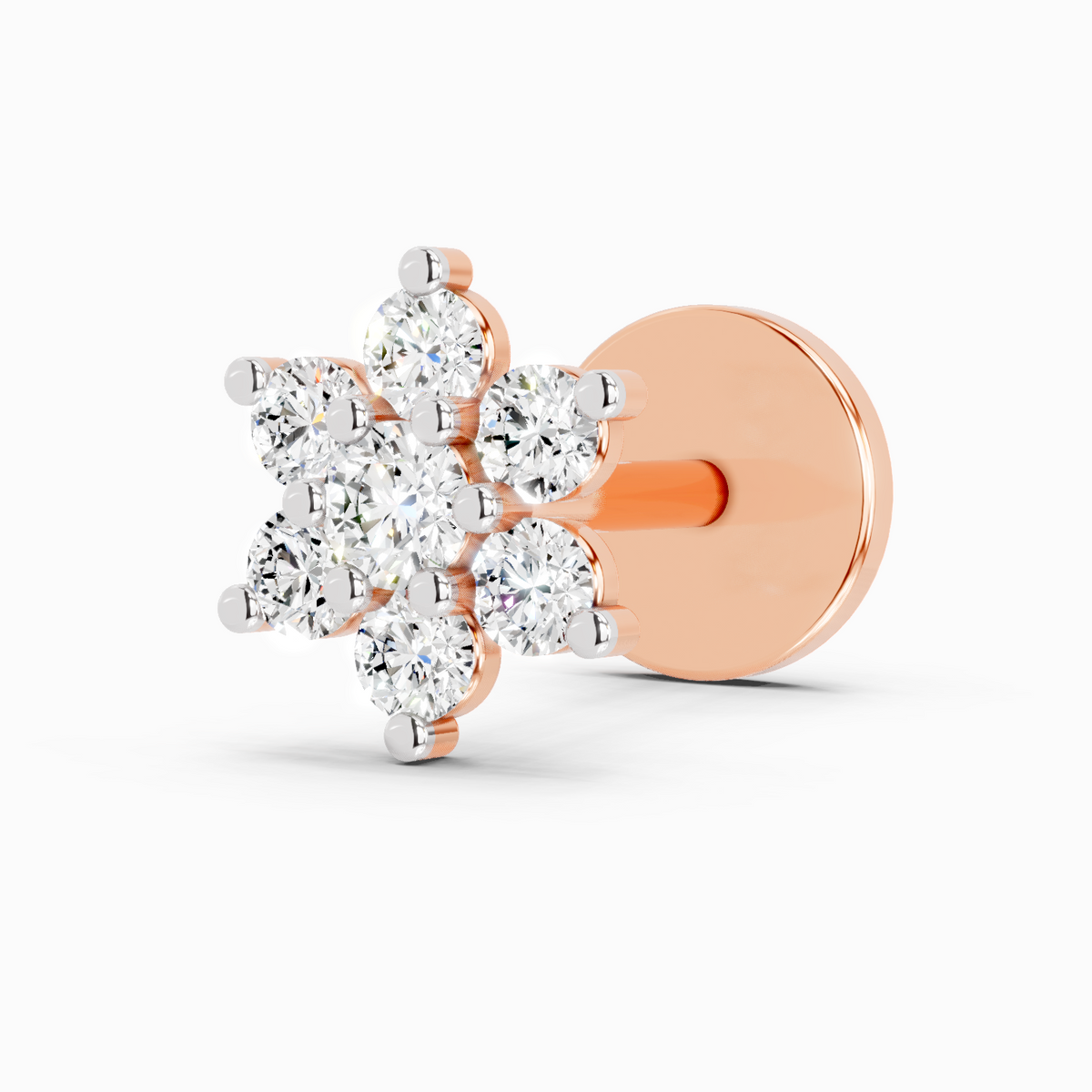 Iconic Floral Cluster Diamond Nose Pin