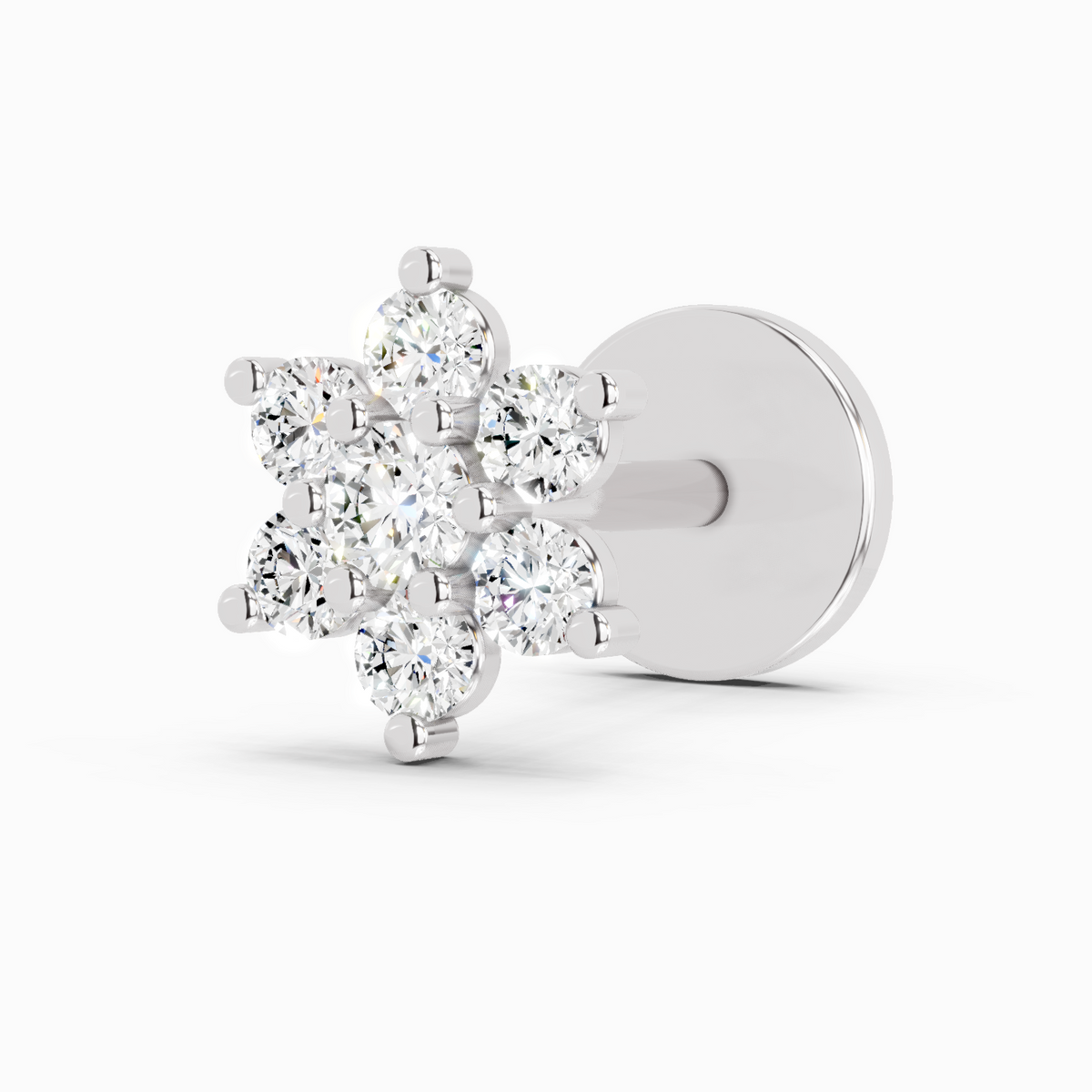 Iconic Floral Cluster Diamond Nose Pin