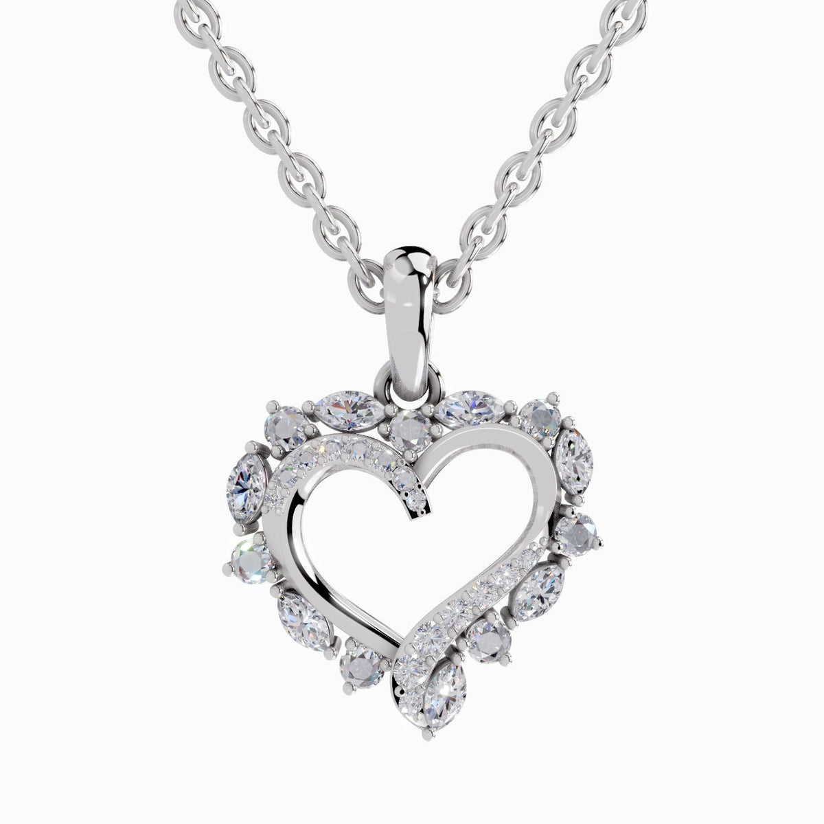Sublime Heart Diamond Pendant