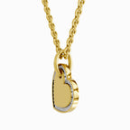 0.07 Carat Round Heart Pendant 14K