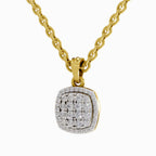 0.26 Carat Cluster Pendant 14K Gold